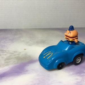 Vintage 80&#39;s McDonald&#39;s Office Big Mac Pull Back Action Toy Car Rare Fun Collectible Toy, Nostalgia