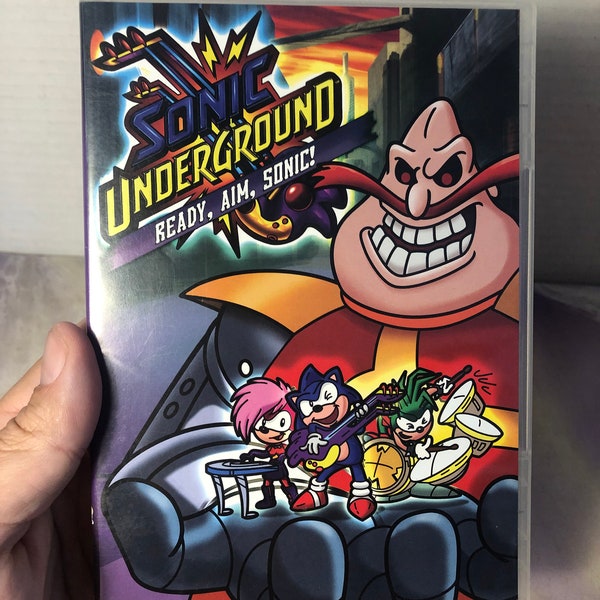 Vintage Sonic Underground - Sonic the Hedgehog Cartoon - Ready Aim Sonic -  DVD- - Awesome Vintage Movie - Works Great -  Movie Nostalgia