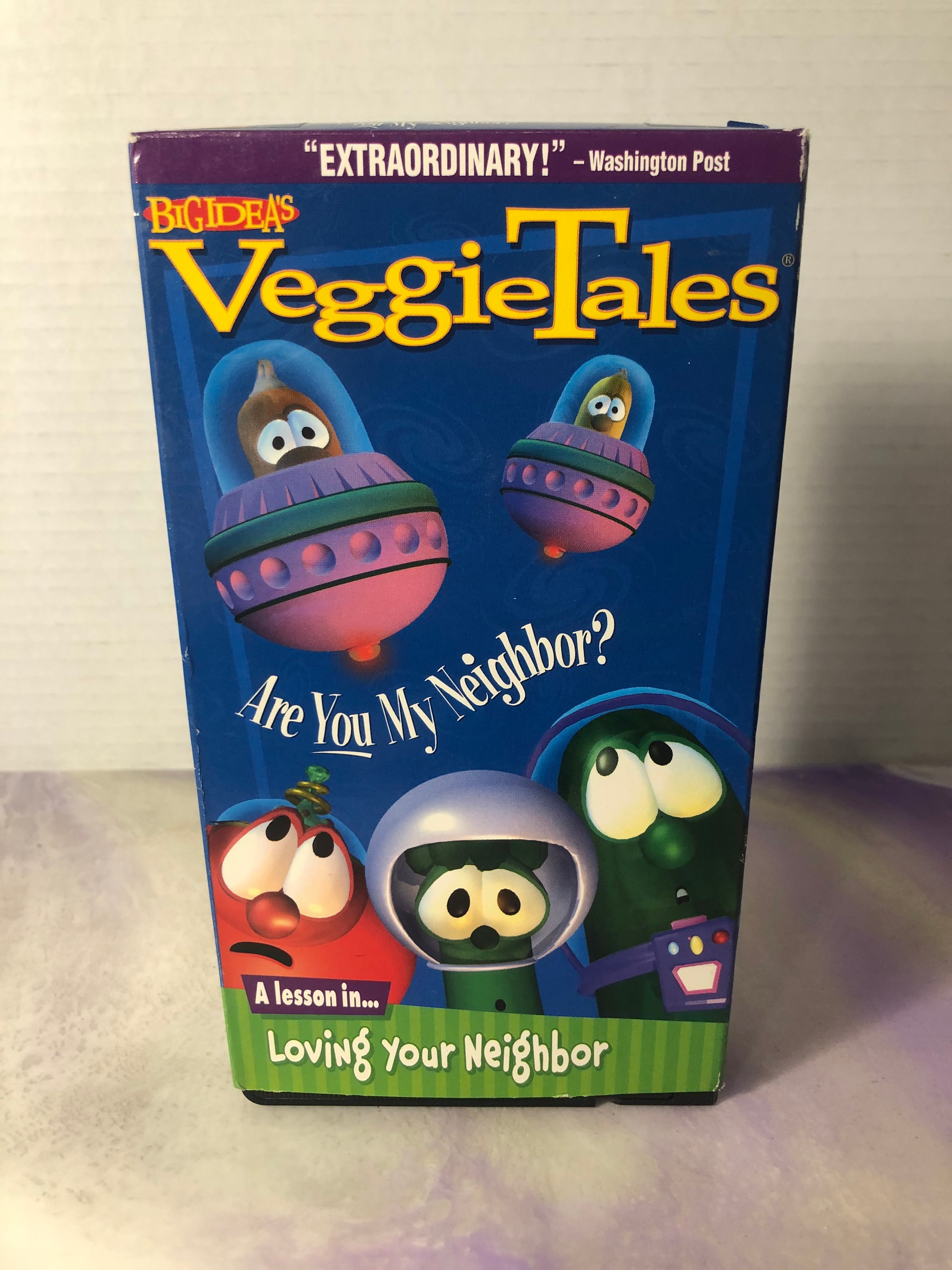 Vintage Veggietales Are You My Neighbour? - VHS Cassette Tape