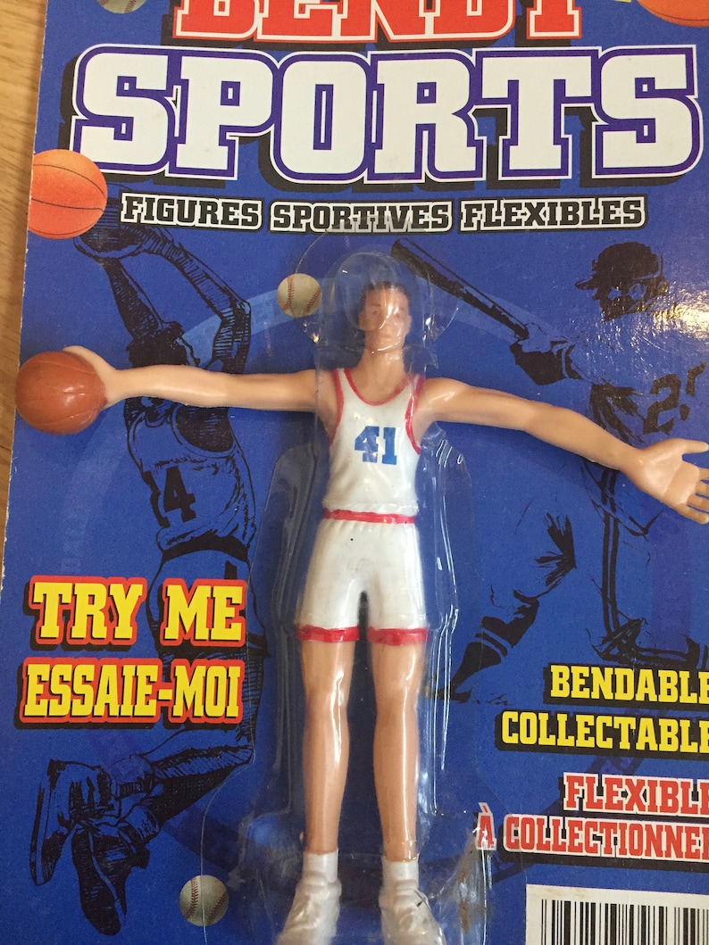 Vintage Rare CTG Bendy Sports Basketball Player #41 Vintage Bendable ...