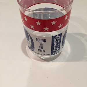 Kennedy Space Center Vintage Apollo 12 Return to the Moon Collector Glassware! Vintage Drinkware NASA Lot 8