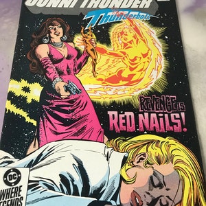 Vintage DC Comics Jonni Thunder AKA Thunderbolt #2 (1985)  2 of 4 Mini Series Rare Vintage Comic Book