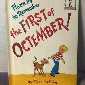 Vintage Please Try to Remember the First of Octember - Kinder Hardcover Buch - Vintage Buch