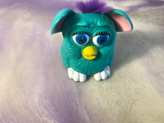 blue and purple furby