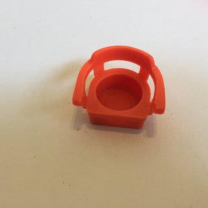 Vintage 1960&#39;s 70&#39;s Used Fisher Price Little People Red Chair - Vintage Little People Family Accessory Lot 3