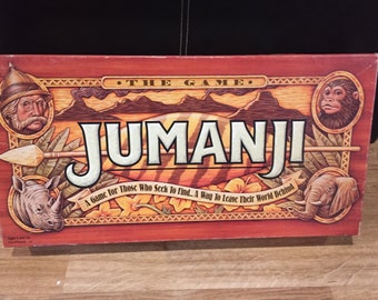 Vintage Jumanji Board Game (1995) Milton Bradley-The Game that Pursues You! Complete - Great Shape