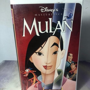 Vintage Mulan- Vhs Tape 1990's Animated Walt Disney Home Video Clamshell - Disney Nostalgia