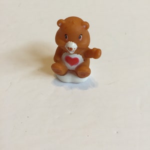 Care Bears Tenderheart Bear Miniature Figure Cake Topper! Used Played With Figure