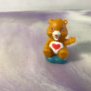 Care Bears Tenderheart Bear Miniature Figure Cake Topper! Used Played With Figure