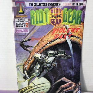 Triumphant Comics RIOT GEAR  #2  (1990&#39;s) Vintage Rare Comic Book - Triumphant