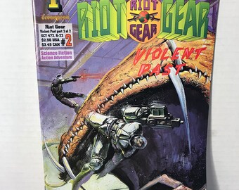 Triumphant Comics RIOT GEAR  #2  (1990's) Vintage Rare Comic Book - Triumphant