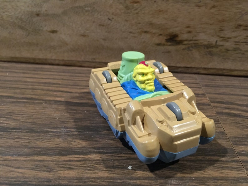 Vintage Burger King Kid/'s Meal Toy Captain Planet Flip Car 1990 TBS Reversible Blue Duke Nukem
