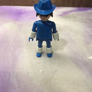 Vintage Playmobil Figure- Rare Vintage Playmobil Civil War / Union Army Playset - Soldier Blue Outfit Rare Vintage Playmobil