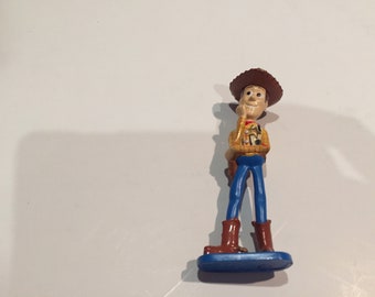 Vintage Disney Pixar Toy Story - PVC Figure - Sheriff Woody - Rare Vintage Toy Story Cake Topper Figure 90's