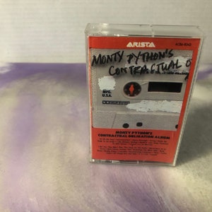 Monty Python - Contractual Obligation Album - Cassette Tape Vintage Rock Album / Cassette Tape 80&#39;s Rock and Roll