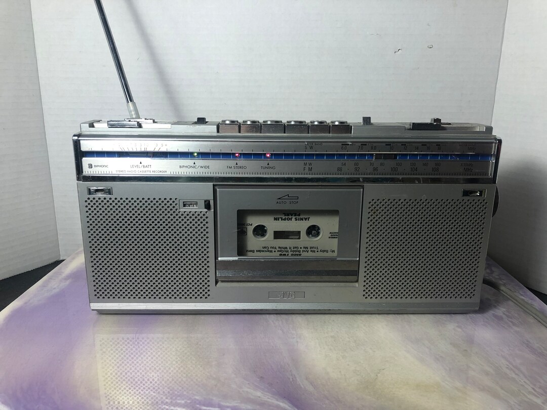 Vintage JVC RCS5C Am/fm Biphonic Radio Cassette Player Boombox Working