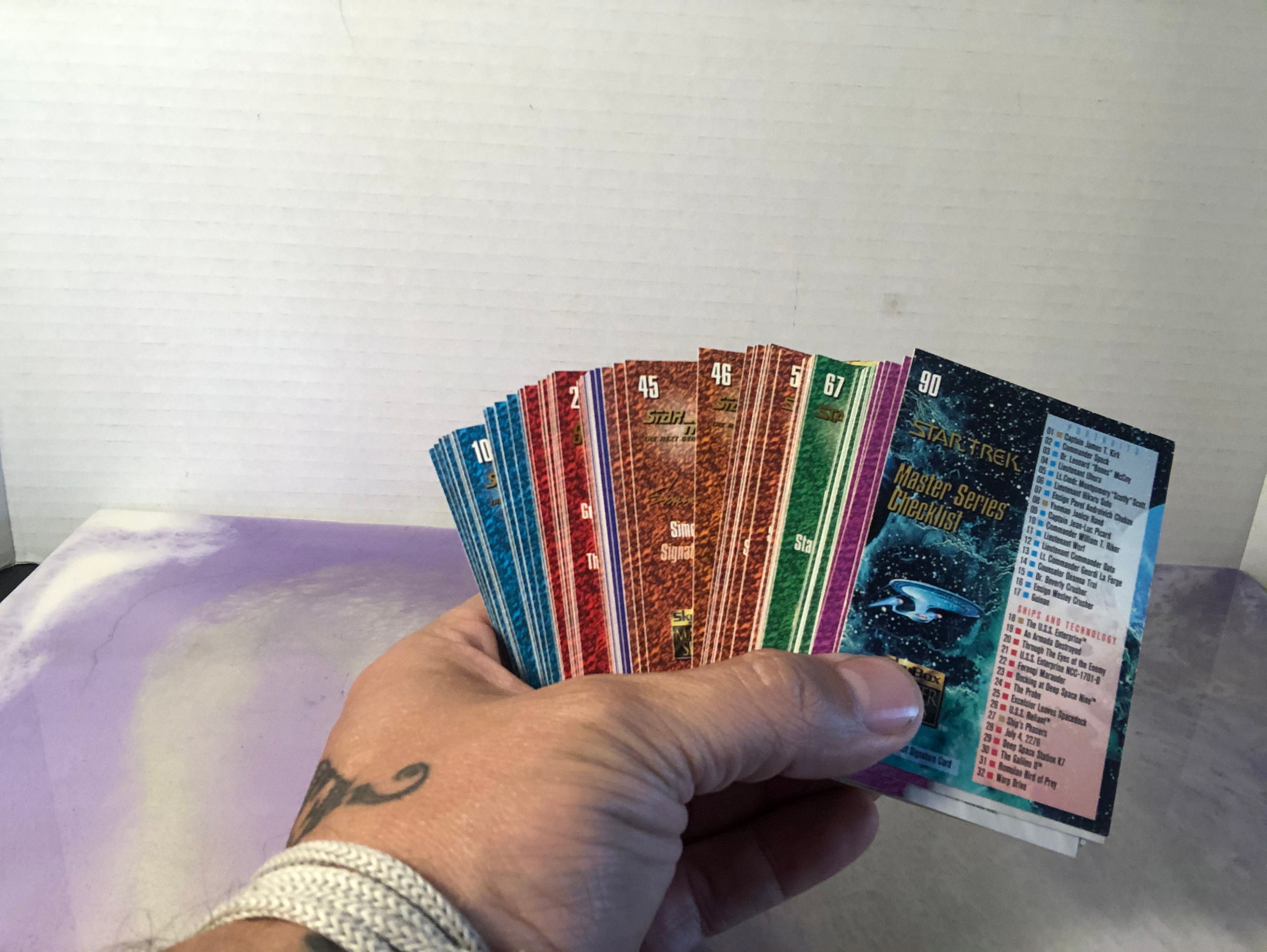 Vintage 1993 Sky Box Star Trek Collectors Card Set - Set of 90