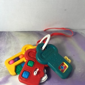 Vintage Fisher-Price Activity Keys 1994 Baby Development Jingle Cute Toys - 90's Fisher Price Nostalgia