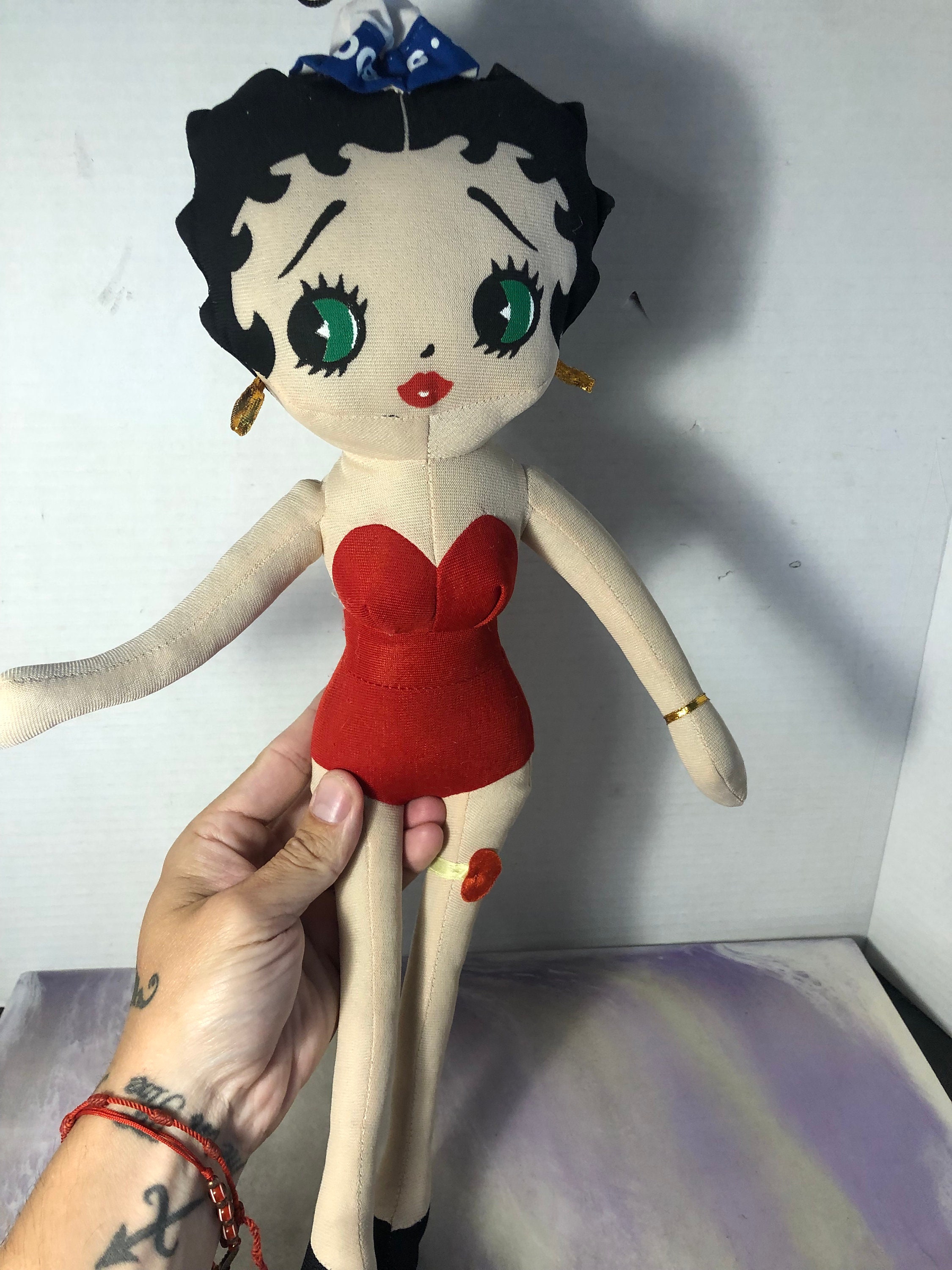 Vintage 1990 s BETTY BOOP 12 Red Dress Betty Plush Doll by