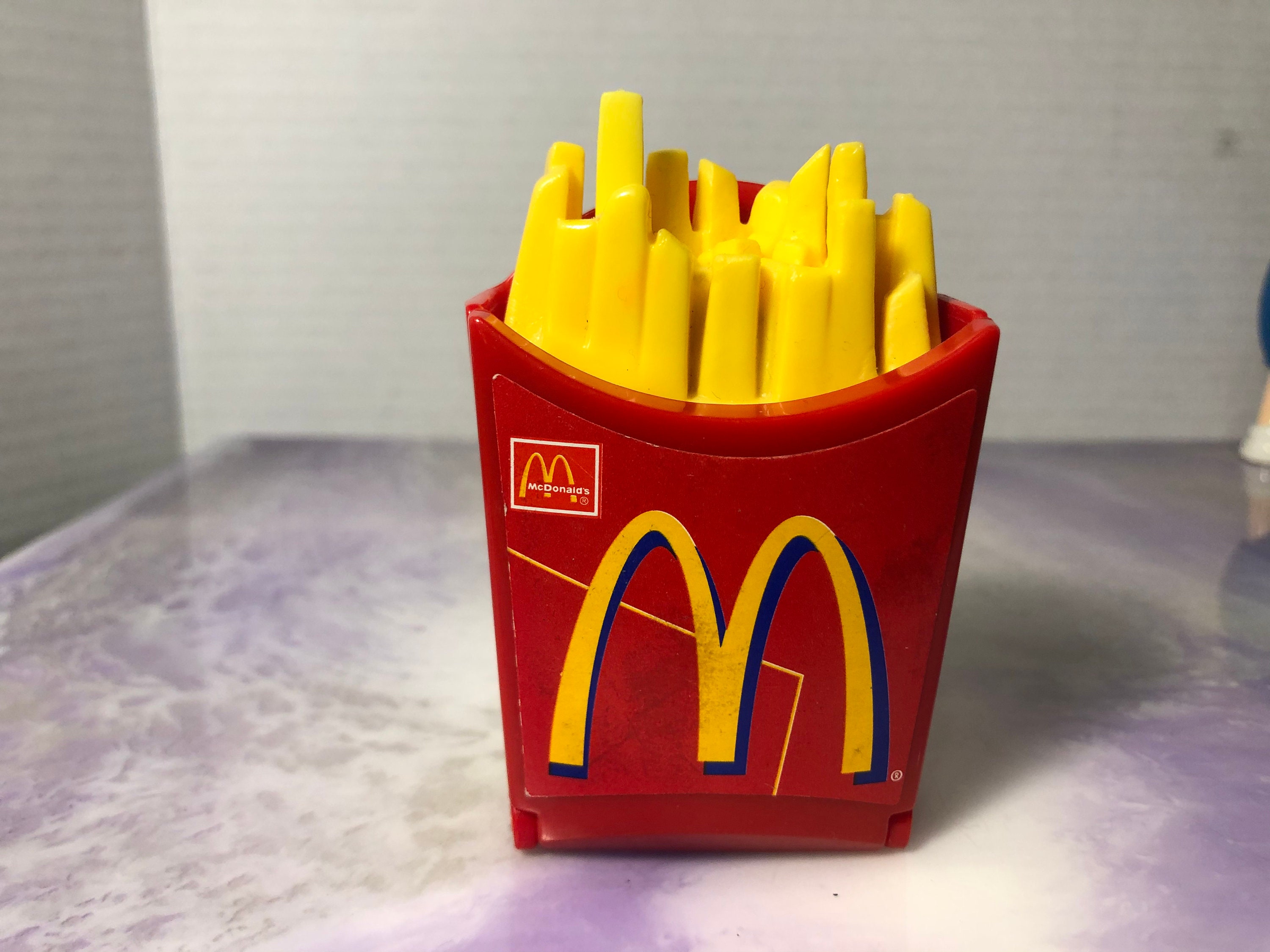 Vintage 80's Mcdonald's French Fries Food Racer Toy 