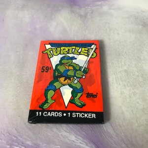 Vintage - GLOEDNIEUW - 1989 TMNT - Teenage Mutant Ninja Turtles Trading Cards Pack - Awesome 80s / 90s Nostalgia!