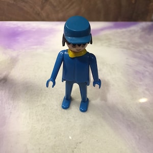 Vintage Playmobil Figure- Rare Vintage Playmobil Civil War / Union Army Playset - Soldier Blue Outfit Rare Vintage Playmobil Lot 4