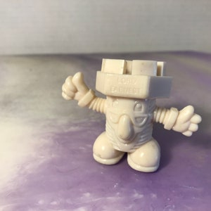Vintage 1980&#39;s Lord Earnest White Screw Person PVC Figure  - Assorted - Rare Vintage Cake Topper Figure 80&#39;s