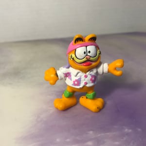Vintage 1980&#39;s Garfield PVC Figure Skateboard Nostalgia MCDONALD&#39;S Vintage Happy Meal Toy Rare Nostalgia