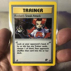 Vintage Pokemon Trading Card Game Team Rocket's Sneak Attack 16/82 Rare HOLO / Pokemon WOTC - Usato Giocato con