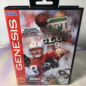 Vintage NFL Quarterback Club 96 COMPLETE For Sega Genesis Rare Vintage Sega Genesis Game with Instructions image 1