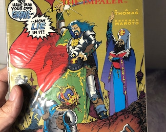 Vintage TOPPS Comics - Dracula: Vlad the Impaler #2 of 3 - Sealed in Bag- 1990's Series Rare Vintage Comic (1990's)