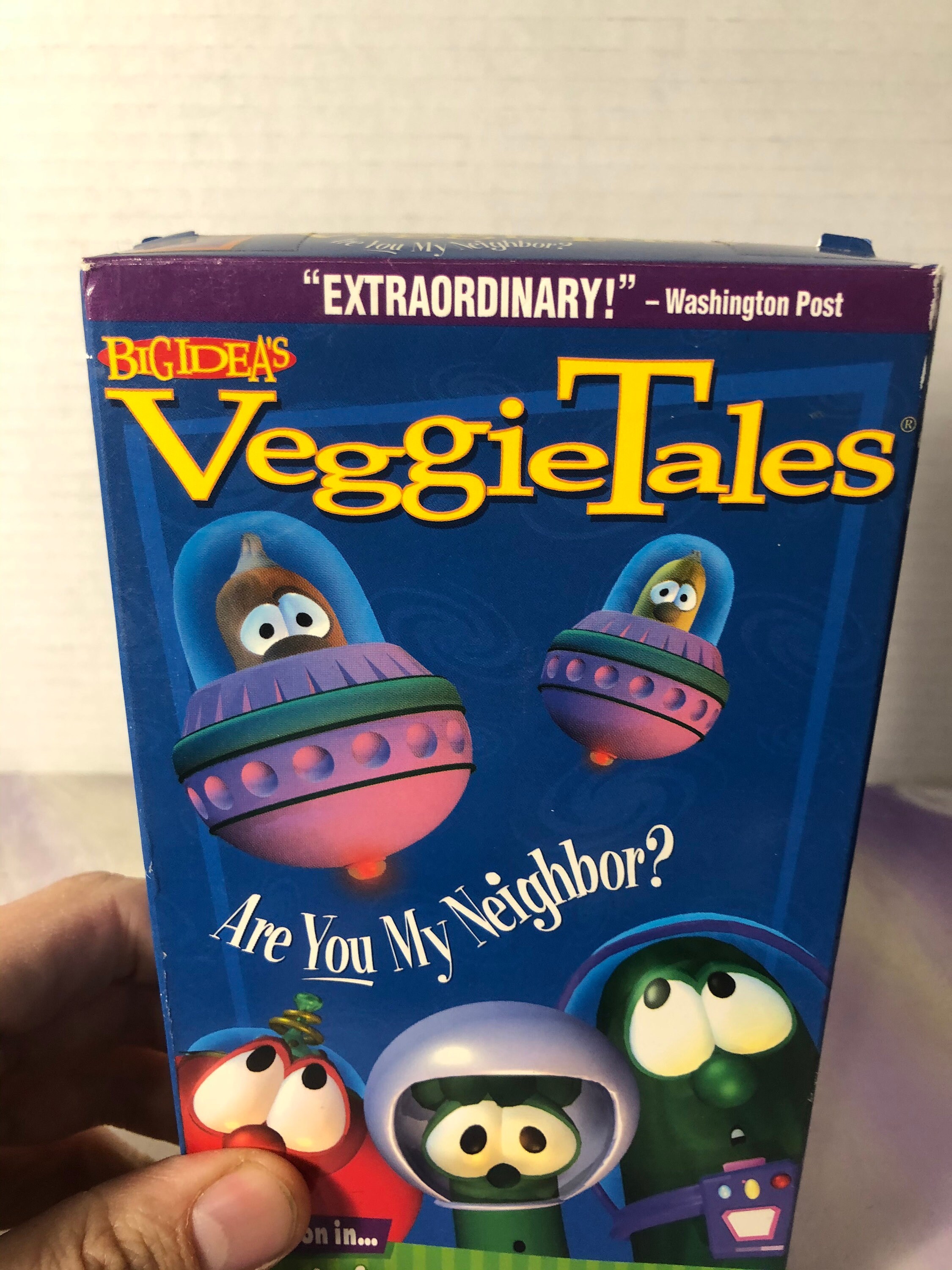 Vintage Veggietales Are You My Neighbour? - VHS Cassette Tape