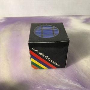 Vintage Wonderful Puzzler Brand Rubix Cube Style Toy Brand New in Box Awesome 1980s Nostalgia NIB - Cool Item!
