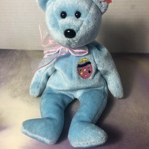 Vintage Ty Beanie Babies Eggs 2 the Bear Vintage Bear Retired with Tags - 90&#39;s Nostalgia