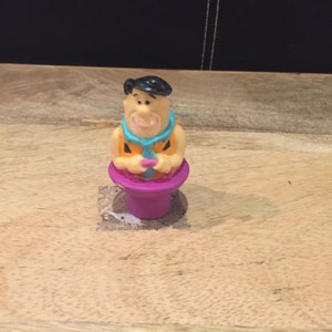 Vintage Flintstones PVC Figure Cake Topper - FRED FLINTSTONE - The Flintstones Cake Topper Toy Lot 2