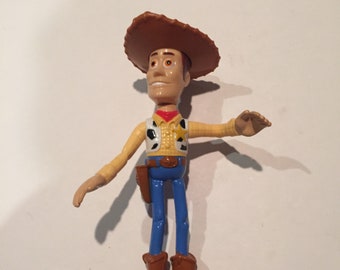 Vintage Disney Pixar Toy Story - Action Figure - 6 inch Sheriff Woody - Rare Vintage Toy Story Cake Topper Figure 90's