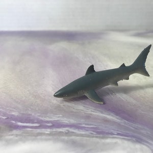 Vintage Made In China K&M Intl 1990 Mako Shark - PVC-figuur Vintage Marine Life - Taarttopper speelgoed