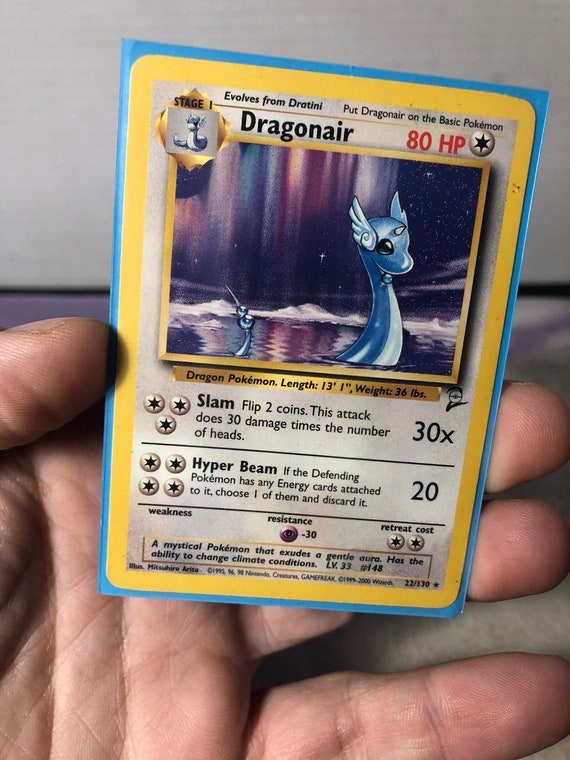 Vintage Pokemon Trading Card Game 1999 Dragonair 22/130 | Base Set