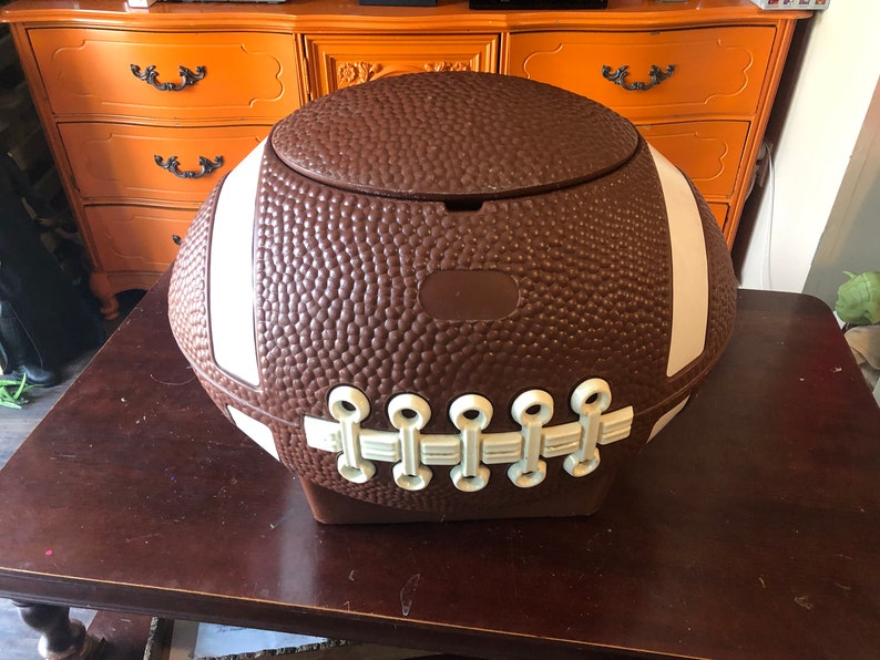 Vintage Little Tikes Football Toy Box Chest Cooler Tailgating Etsy