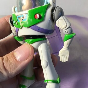 Vintage Disney Pixar Toy Story - Action Figure - 3 inch Buzz Lightyear - Rare Vintage Toy Story Cake Topper Figure 90's image 3