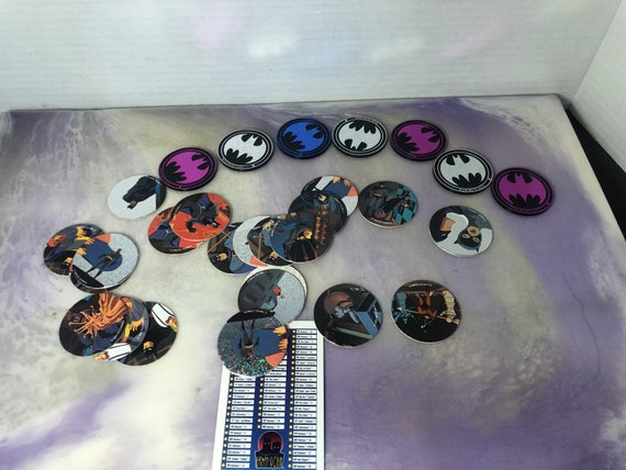 Vintage Pogs Batman and Robin Pog Set Incomplete Pogs - Etsy