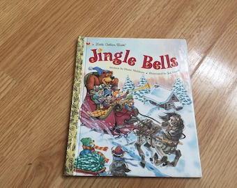 Kleine Goldene Bücher Jingle Bells - Disney Weihnachtsbuch Jingle Bells Vintage kleine Goldene Bücher!  Weihnachtliche Nostalgie