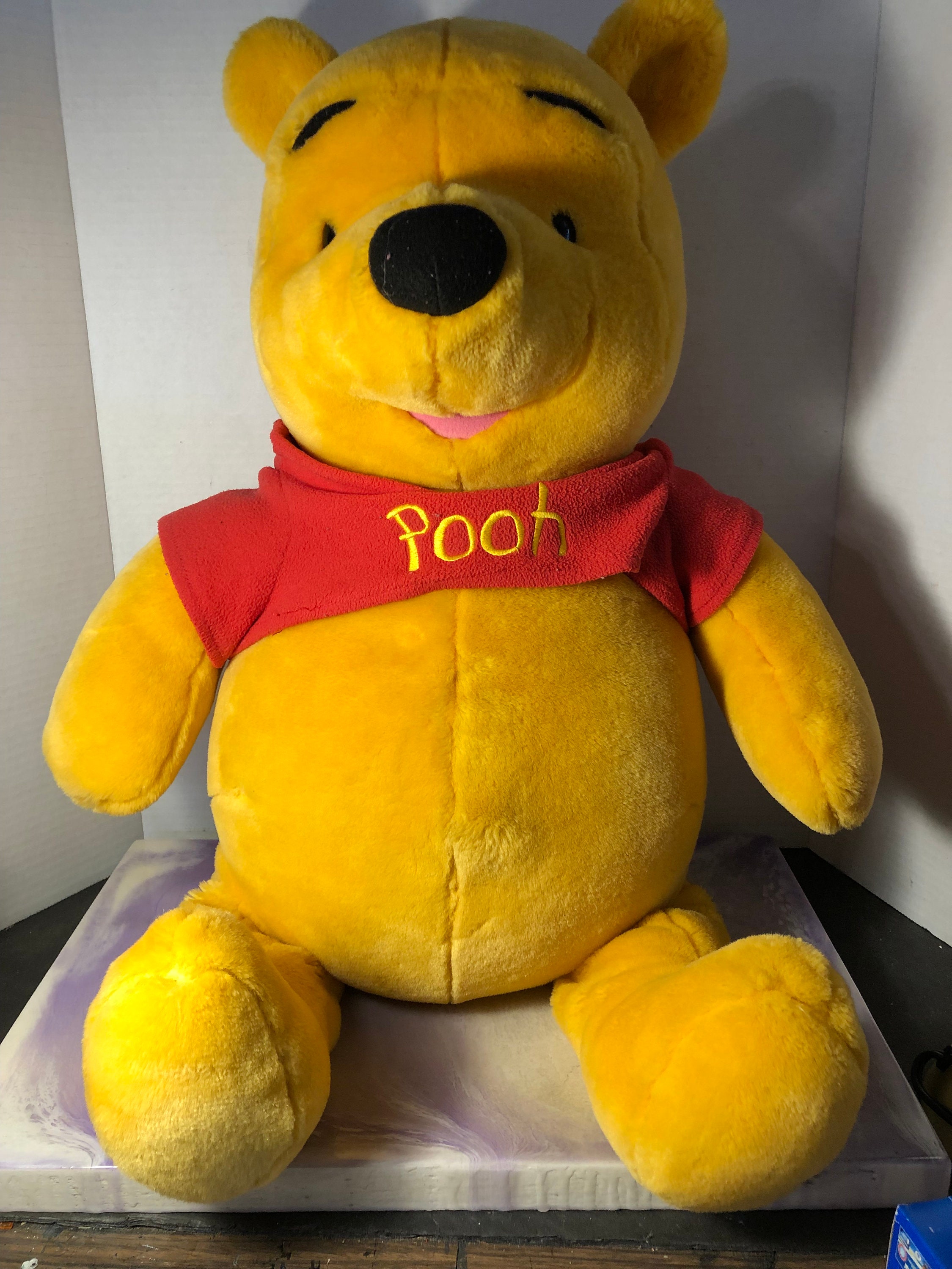 Large 2ft Winnie The Pooh Sitting Plush Stuffed Animal 30 Inch Tall 