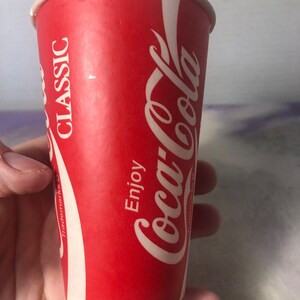 Throwback Coca Cola Official Wax Paper Cup - Nostalgia - 1 Waxed Paper ...