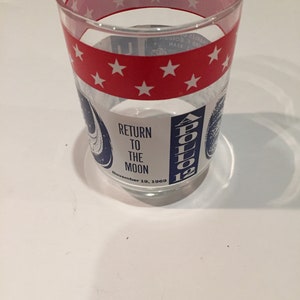 Kennedy Space Center Vintage Apollo 12 Return to the Moon Collector Glassware! Vintage Drinkware NASA Lot 10