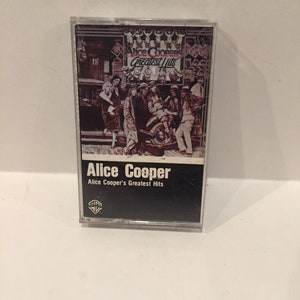 Cassete Vintage - Alice Cooper - Greatest Hits - Fita Cassete Álbum Vintage / Fita Cassete