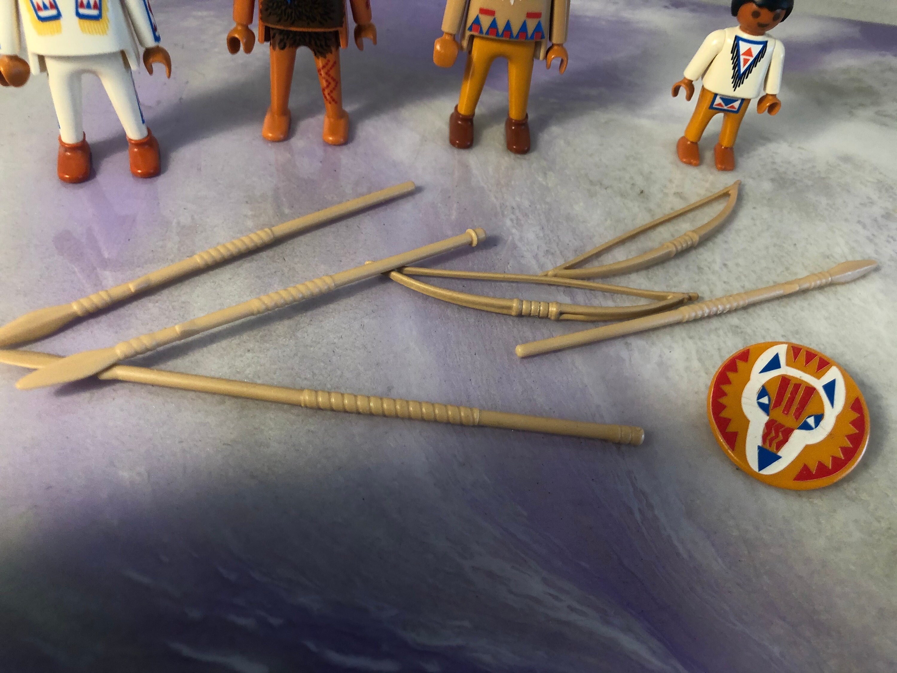 Vintage Playmobil Native American Indian Themed Figure and