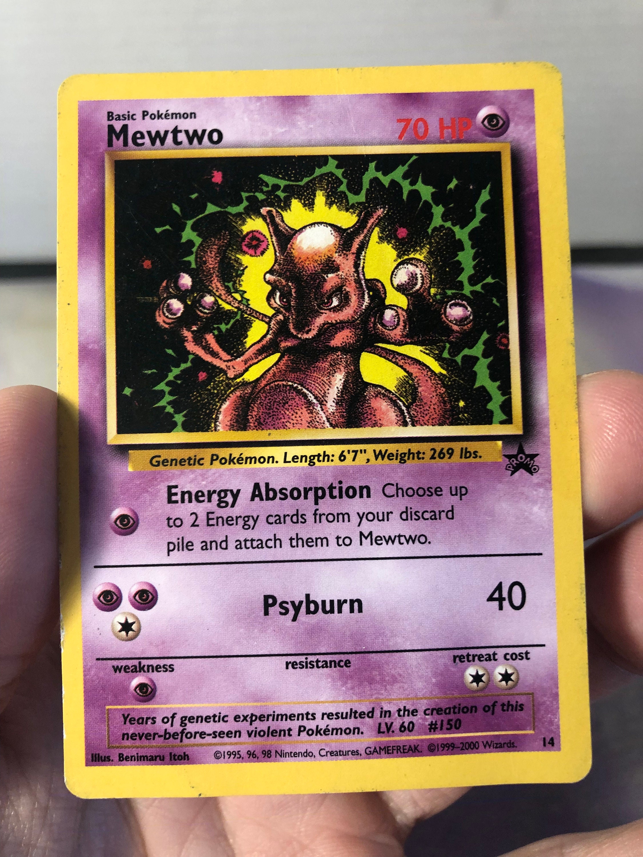 Pokemon - Mewtwo (Pokemon TCG Card) 1999-2002 Pokemon Wizards of the Coast  - Exclusive Black Star Promos #3