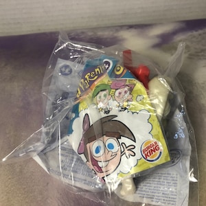 Vintage Burger King Kids Club Fairly Oddparents- Rare Vintage&#39;s Burger King Kid&#39;s Toy New in Package