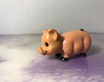 Vintage 1960's 70's Used Fisher Price Adventure People Pig Figure - Vintage Little People Circus Animal Accessory